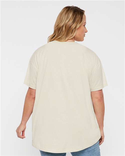 Women's Hi-Lo Tee - OnModelBack - B06938247 - Natural