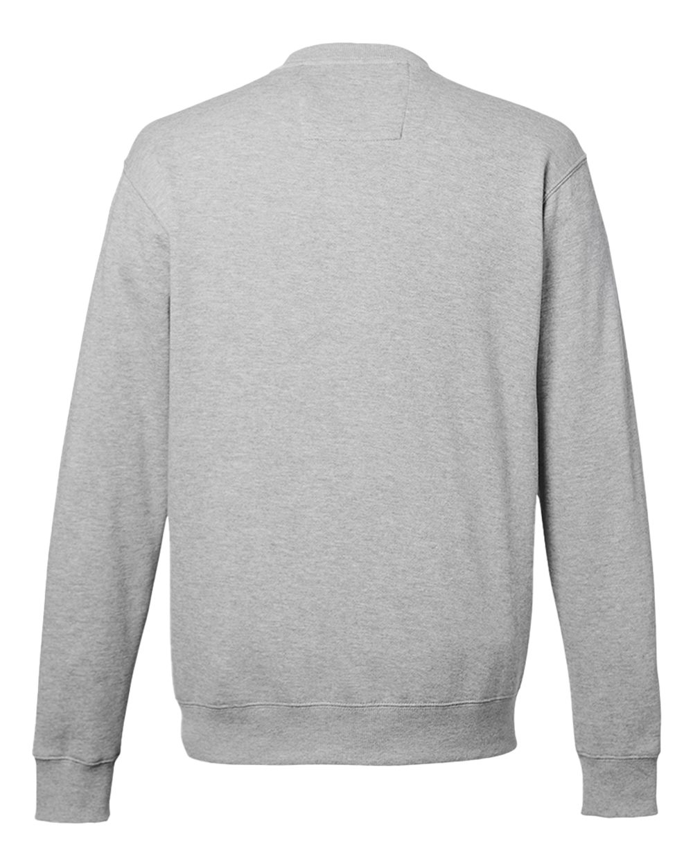 Unisex Anchor Fleece Crewneck Sweatshirt - Back - B16228112 - Oxford Heather