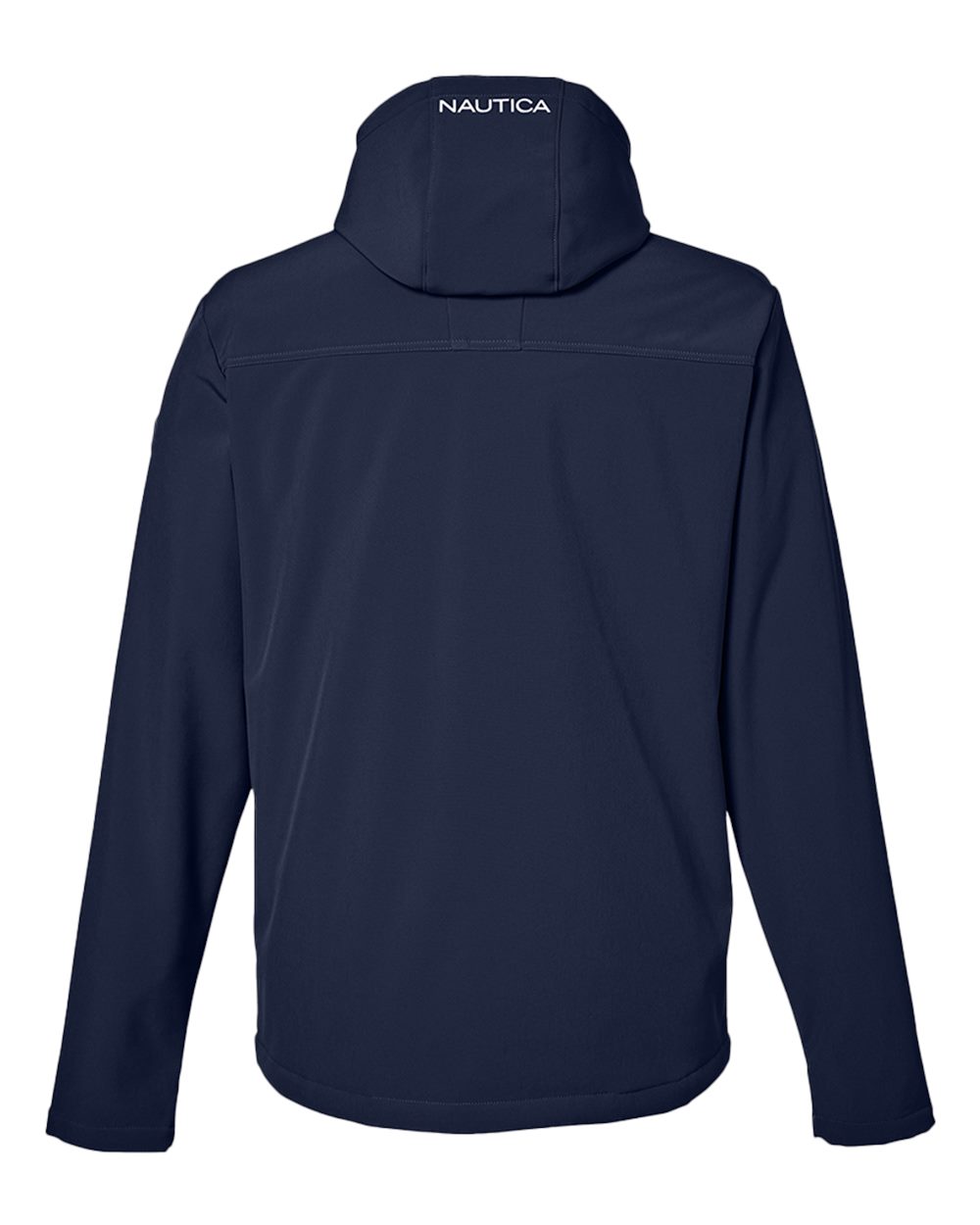 Men's Wavestorm Hooded Soft Shell Jacket - Back - B17328653 - Navy