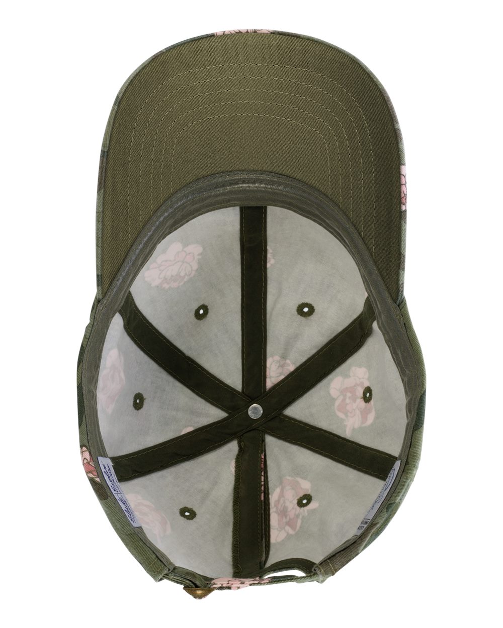 Women's Garment-Washed Fashion Print Cap - Side - B97795970 - Floral Camo