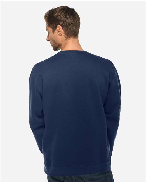 Unisex Premium Crewneck Sweatshirt - OnModelBack - B489C9658 - Navy