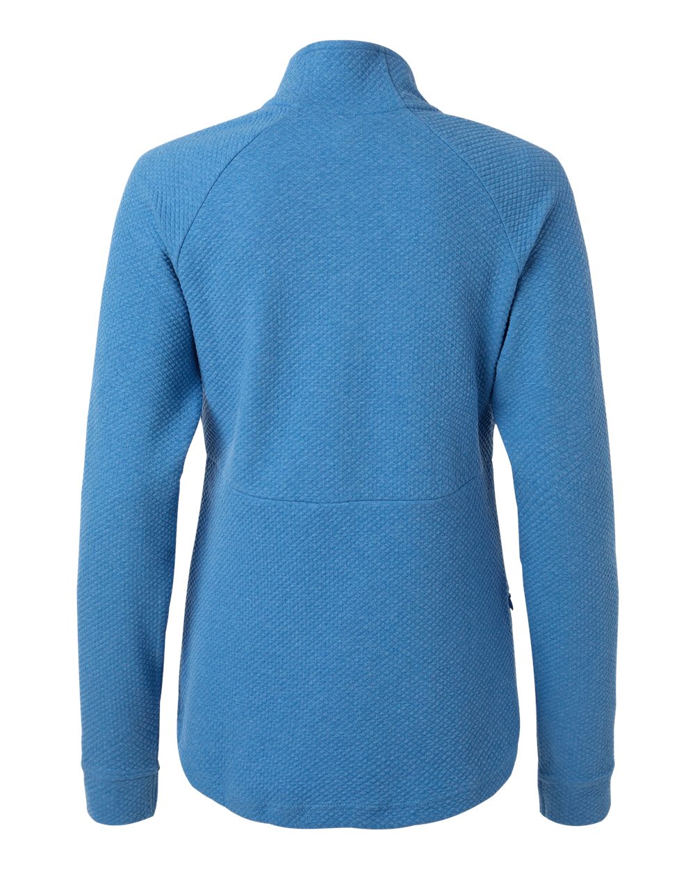 Women's Spirit Textured Quarter-Zip Pullover - Back - B208D3752 - Light Nautical Blue Heather