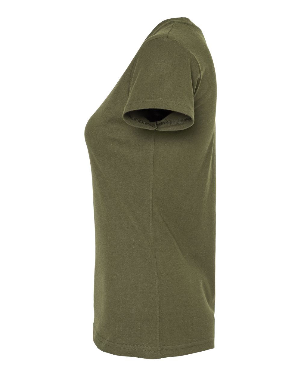 Women's Fine Jersey Slim Fit T-Shirt - DirectSide - B20159542 - Military Green