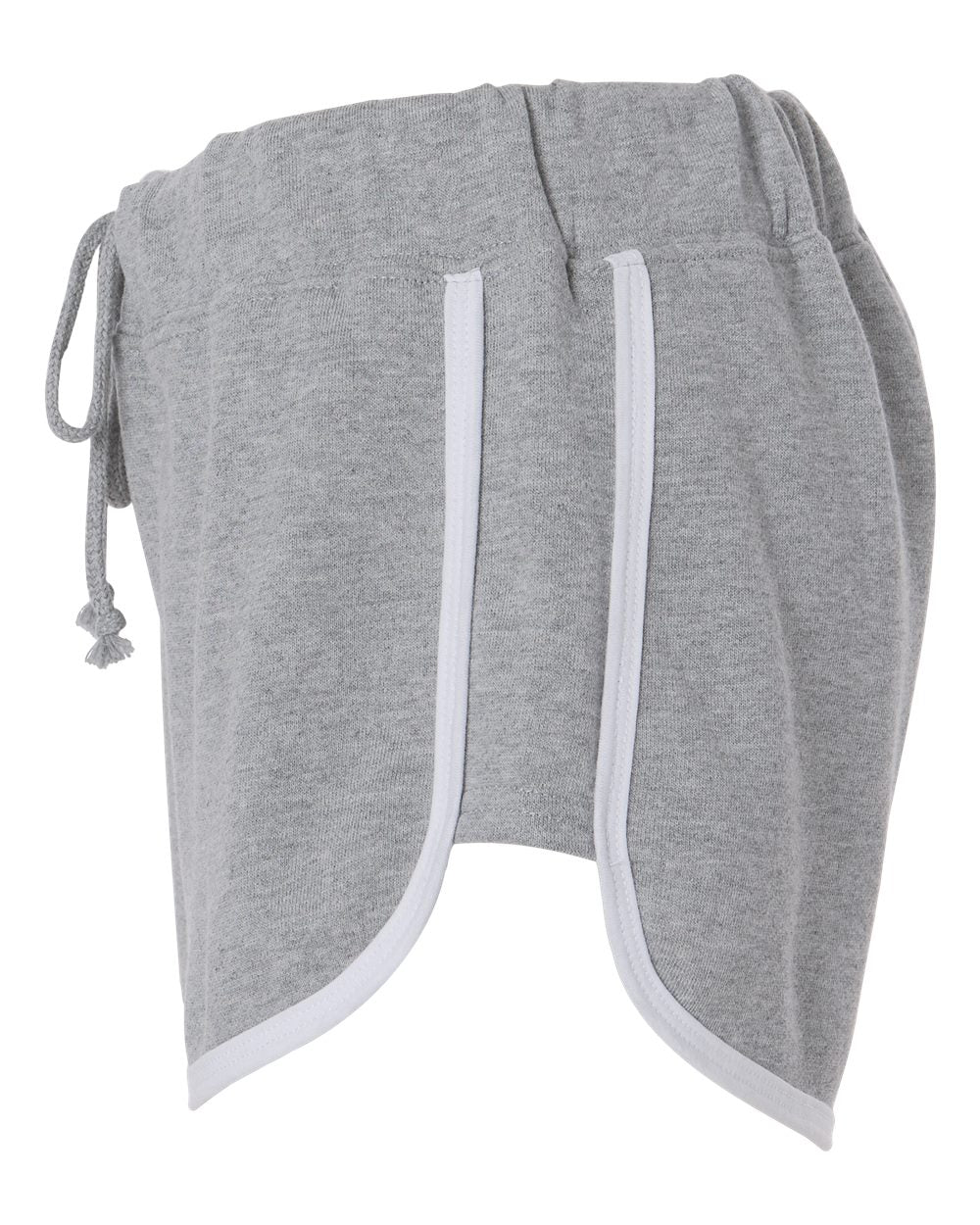 Women's French Terry Shorts - DirectSide - B28703092 - Oxford Heather/ White