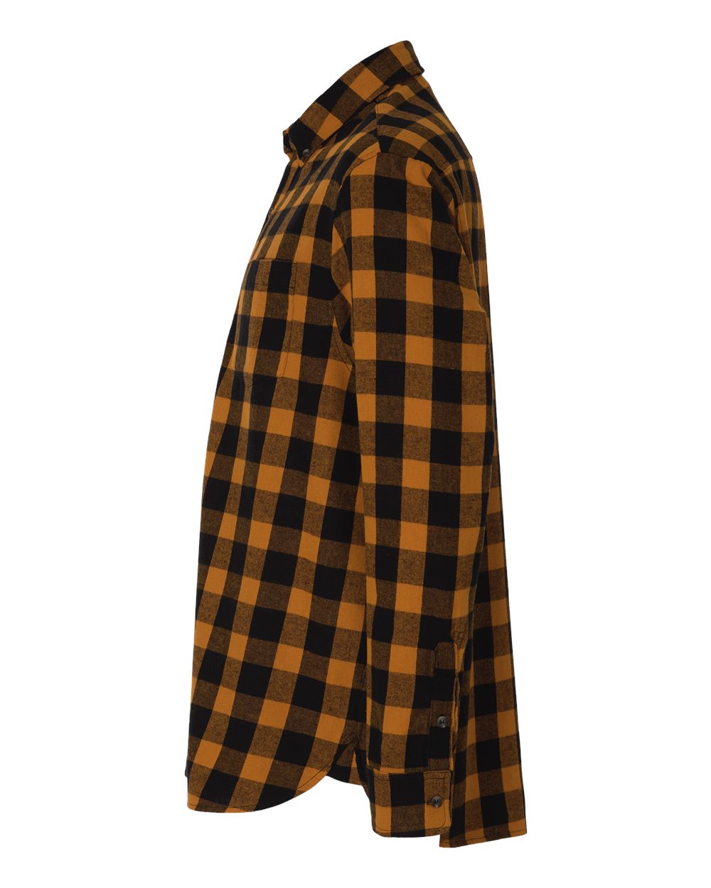 Men's Flannel Button Down Shirt - DirectSide - B22803603 - Tobacco/ Black Buffalo