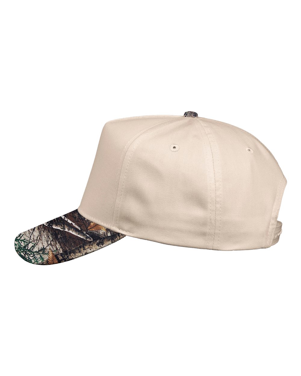 Five-Panel Twill Cap - DirectSide - B27795980 - Natural/ Realtree All Purpose