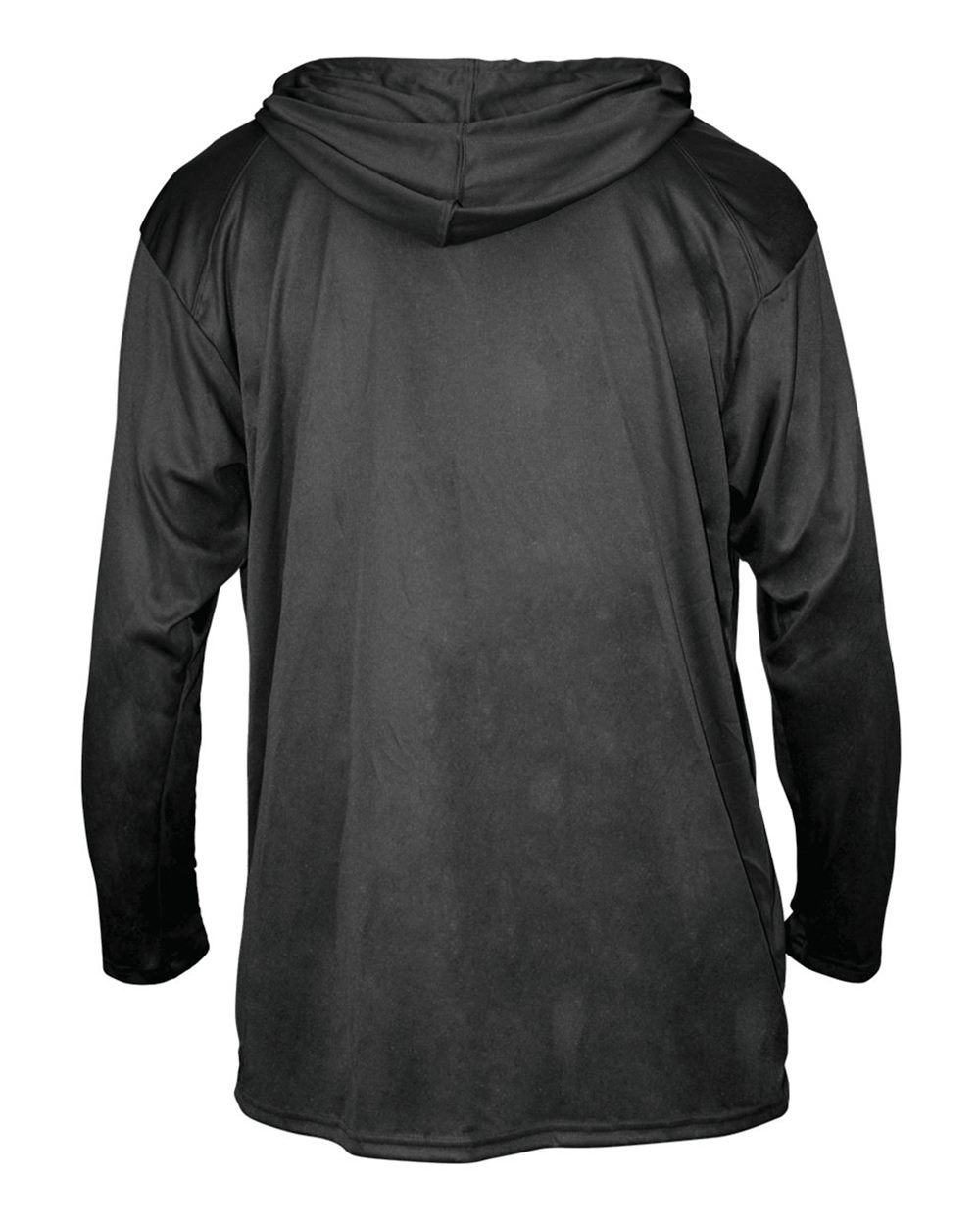 B-Core Hooded Long Sleeve T-Shirt - Back - B27885503 - Black
