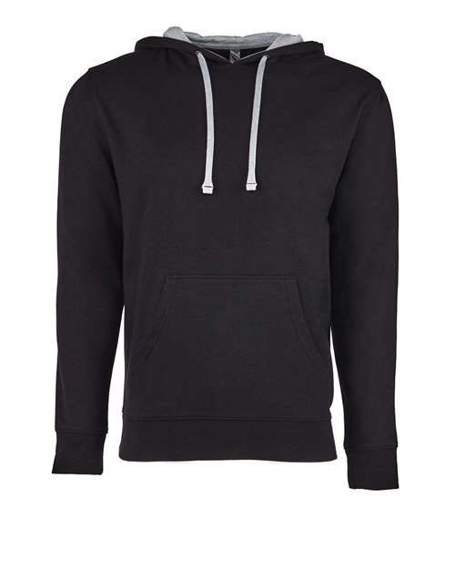 Unisex Laguna Hoodie Sweatshirt - Front - B27318515 - Black/ Heather Grey