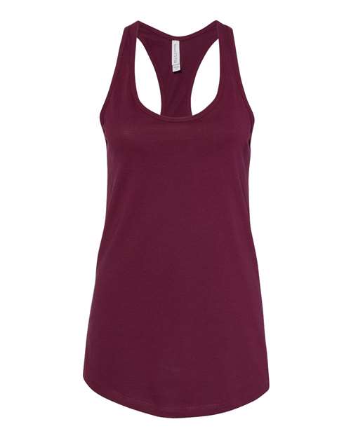 Women's Jersey Racerback Tank - Front - B33206535 - Maroon