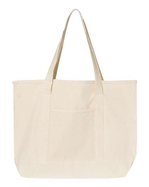 34.6L Large Canvas Deluxe Tote - Front - B45695240 - Natural/ Natural