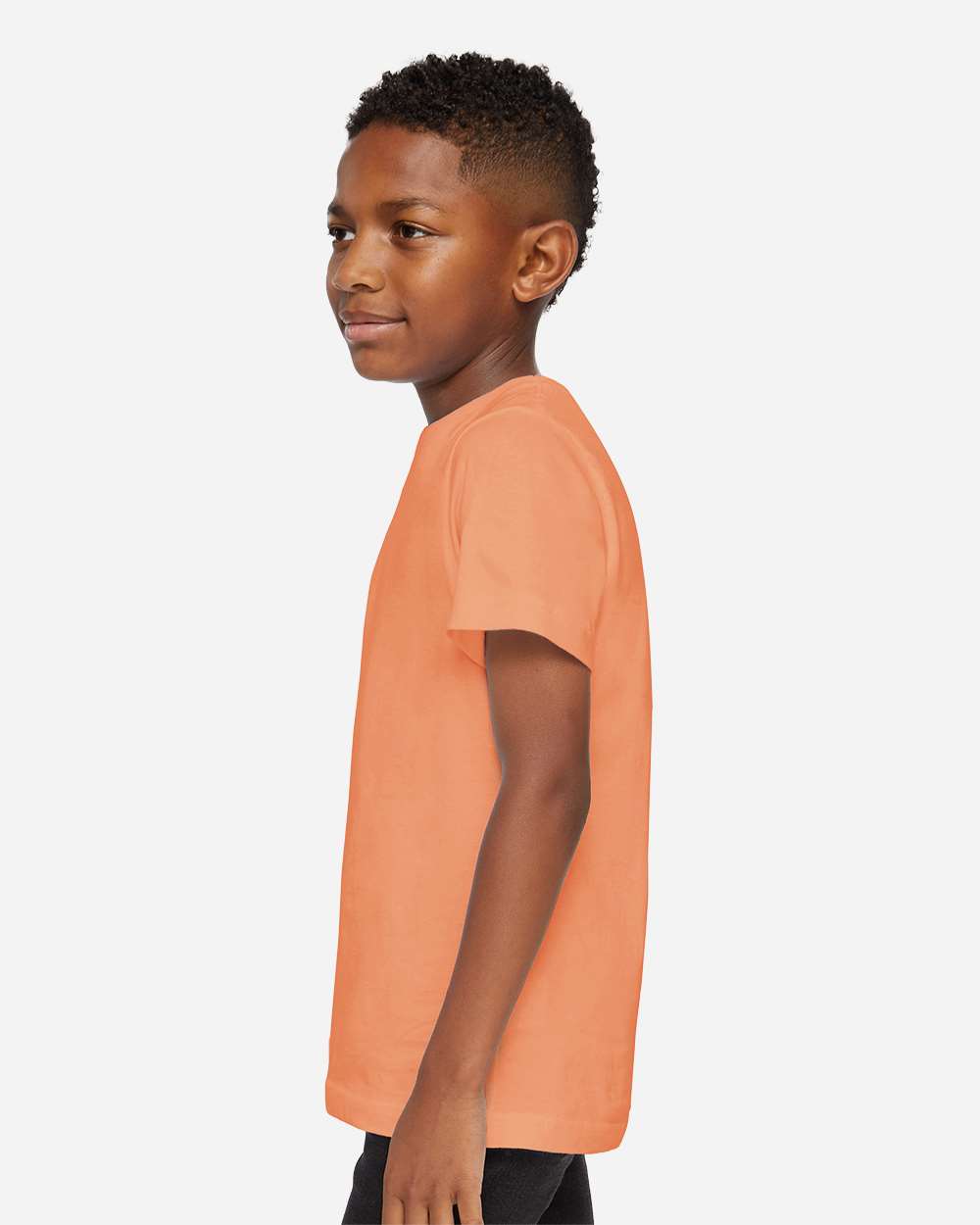 Youth Fine Jersey Tee - OnModelSide - B38038862 - Sunset