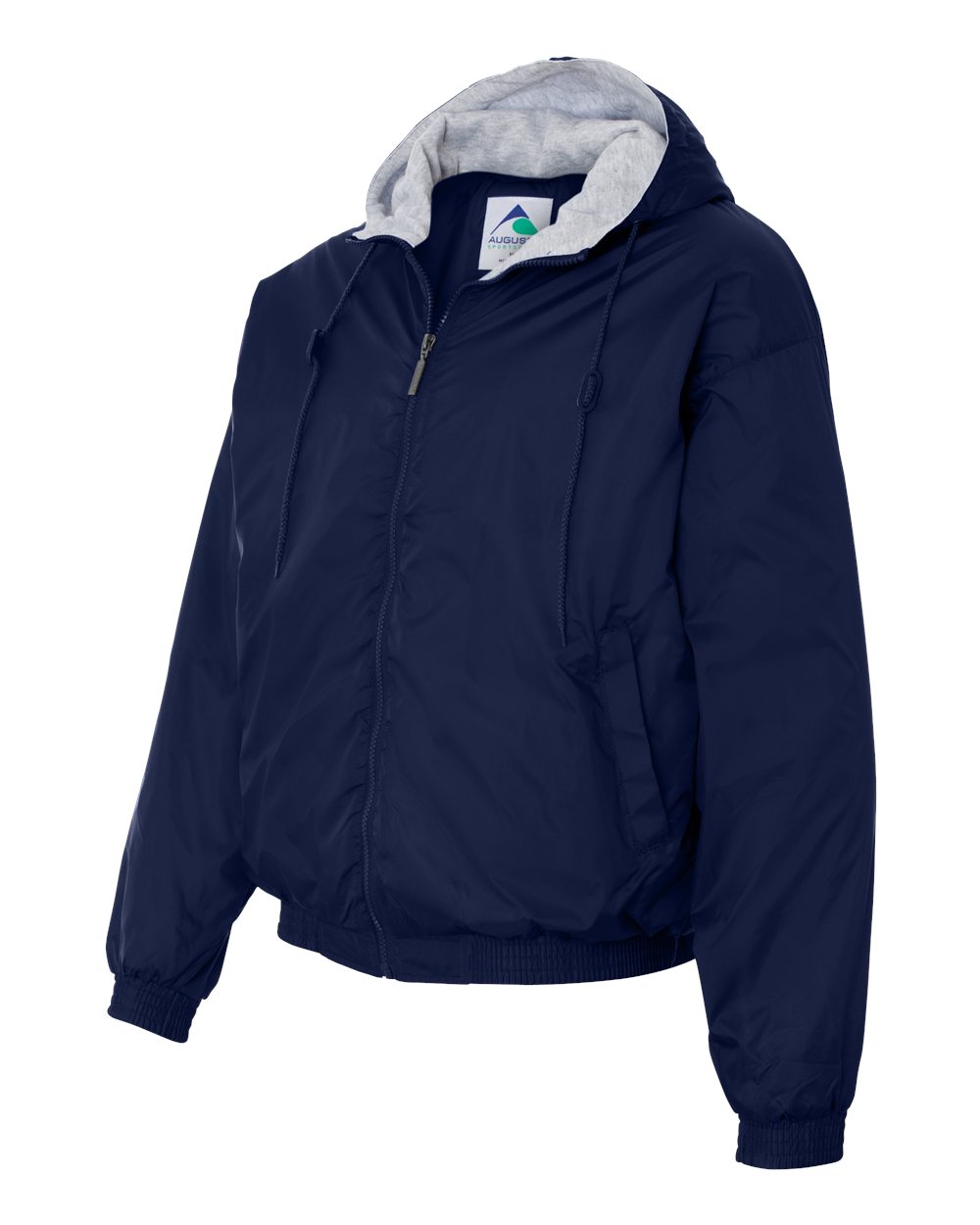 Unisex Fleece Lined Hooded Jacket - Side - B62334653 - Navy