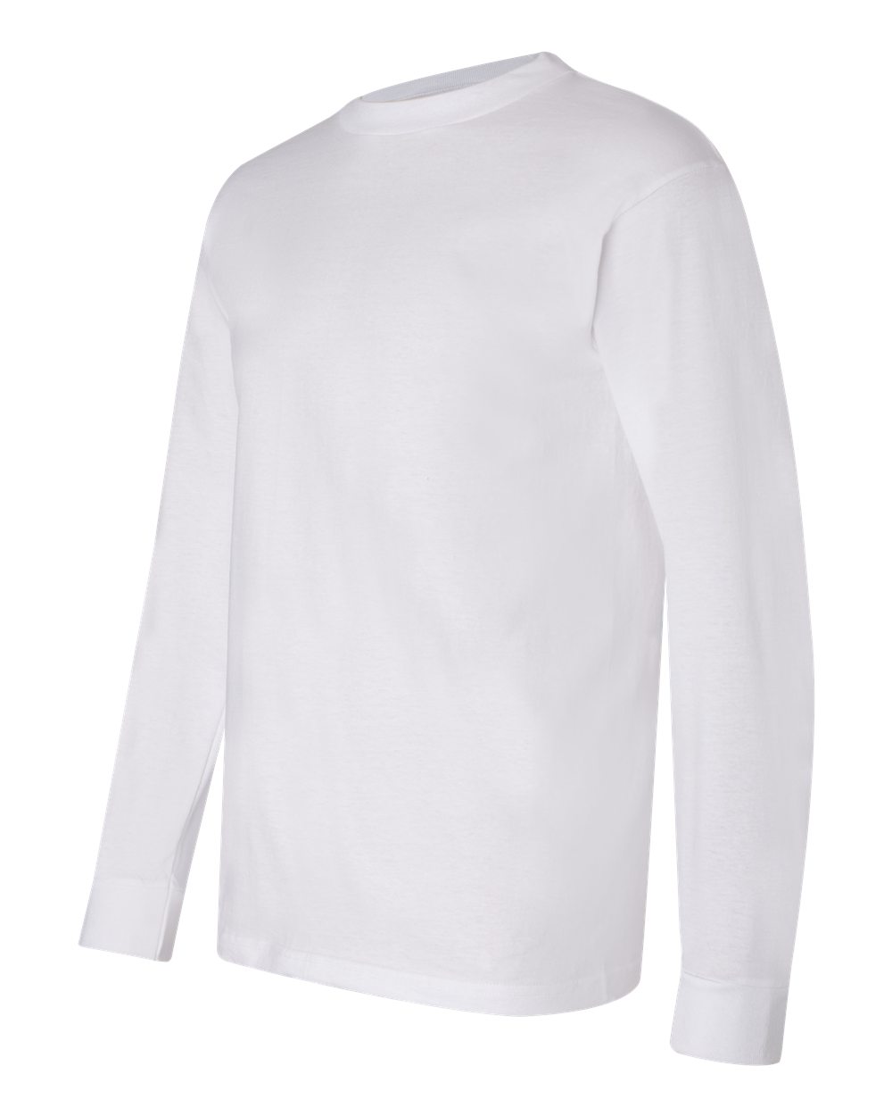Unisex USA-Made Long Sleeve T-Shirt - Side - B02379003 - White