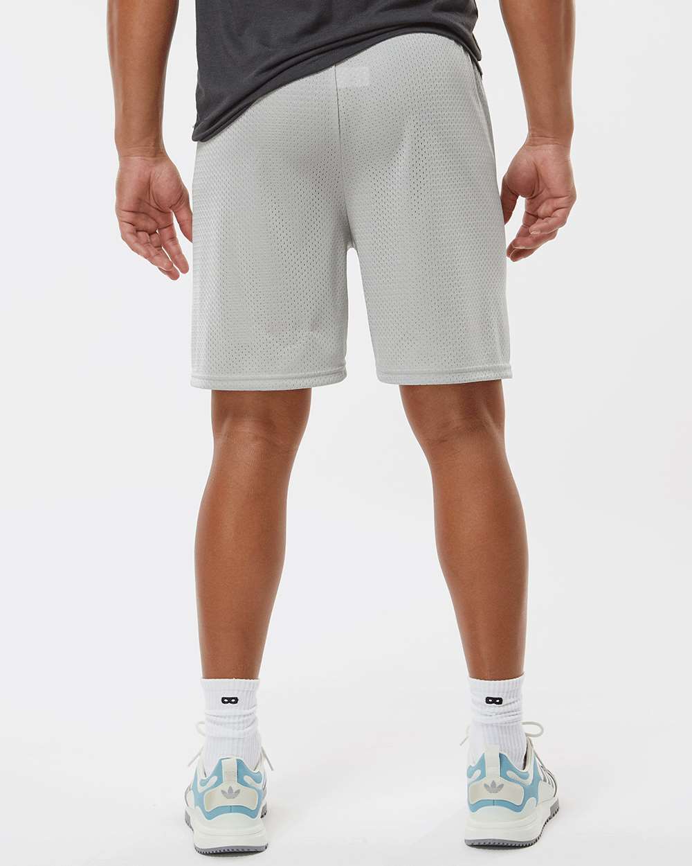 Men's Mesh 7" Shorts - OnModelBack - B89785353 - Silver