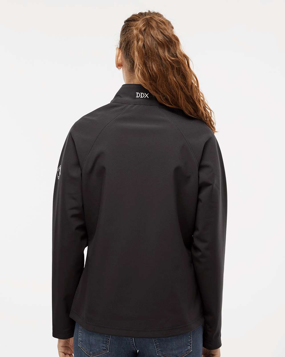 Women's Contour Soft Shell Jacket - OnModelBack - B80267093 - Charcoal