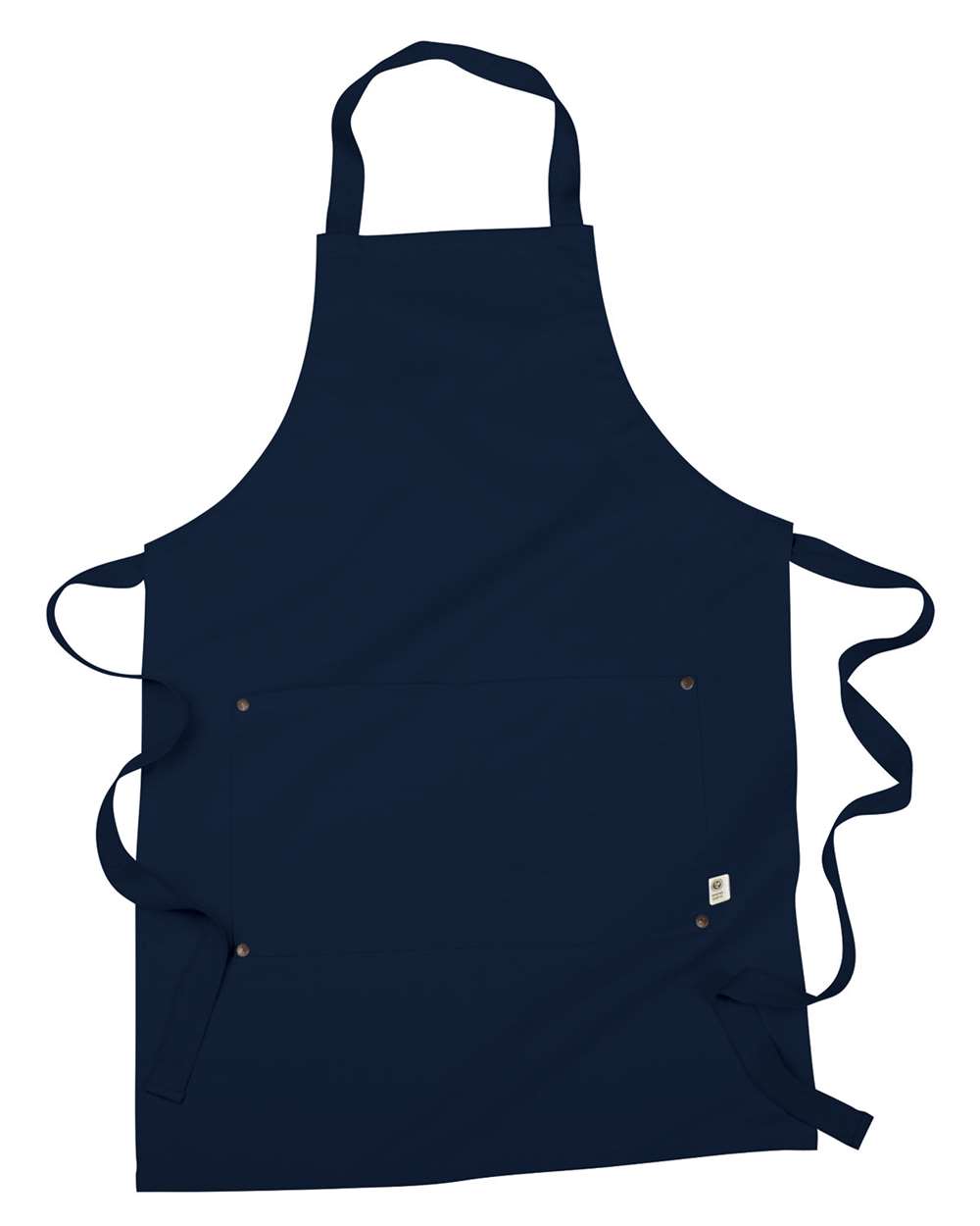 Eco Apron with Pocket - Front - B867E9650 - Navy