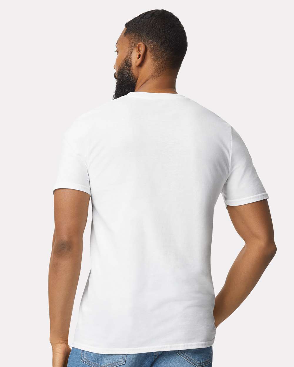 Unisex Softstyle® Lightweight T-Shirt - OnModelBack - B00560002 - White