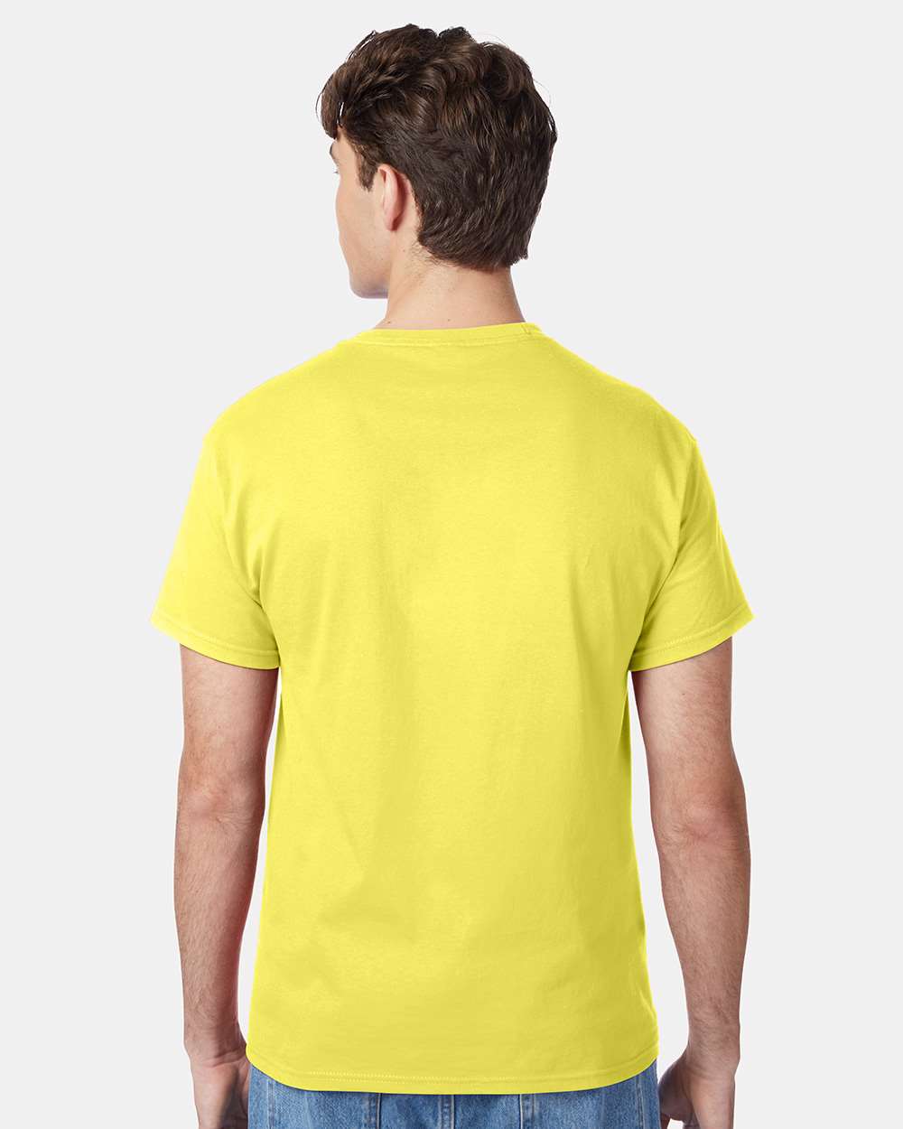 Unisex Authentic T-Shirt - OnModelBack - B00700413 - Yellow