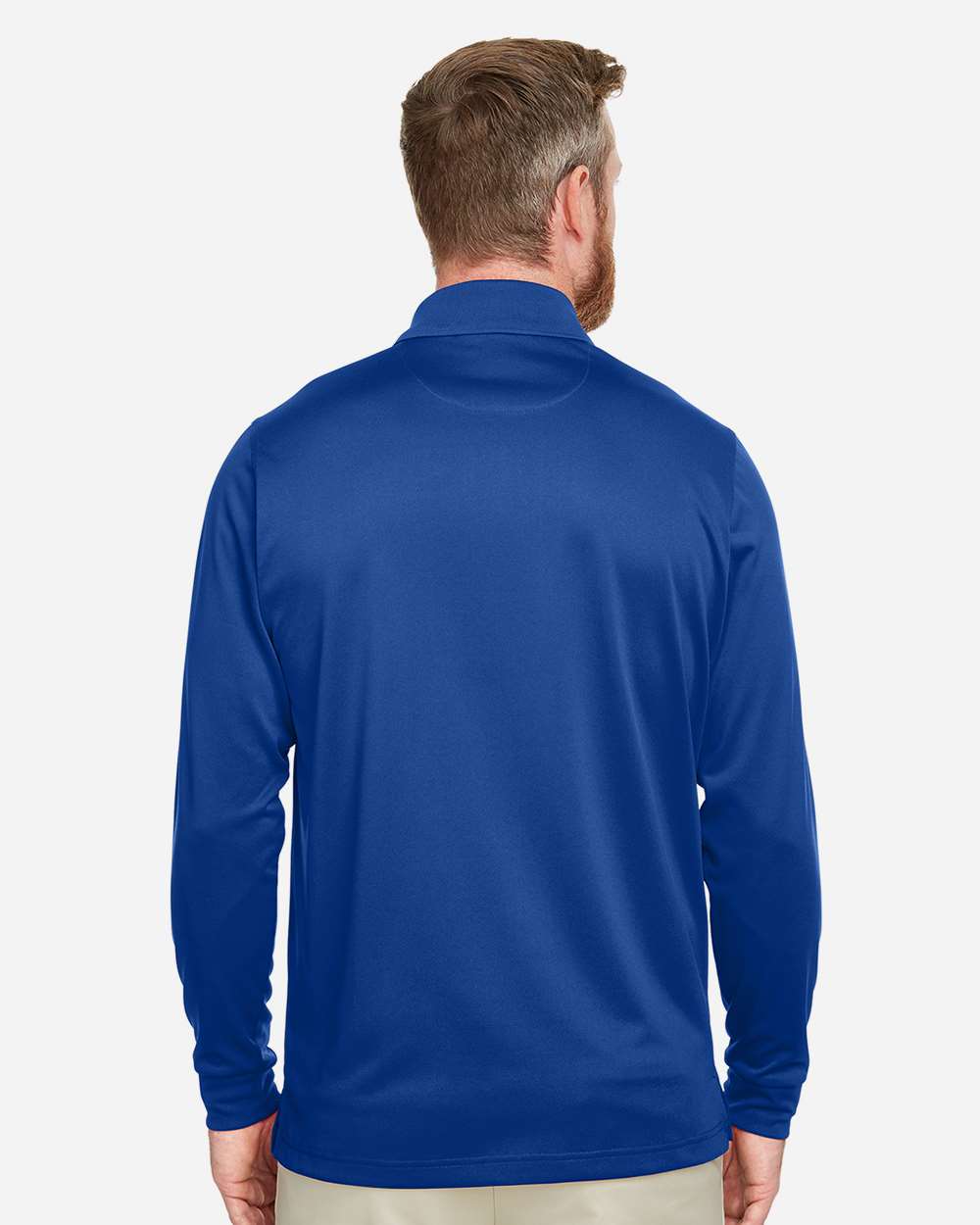 Men's Tall Advantage Long Sleeve Snag Protection Plus IL Polo - OnModelBack - B215B9755 - True Royal