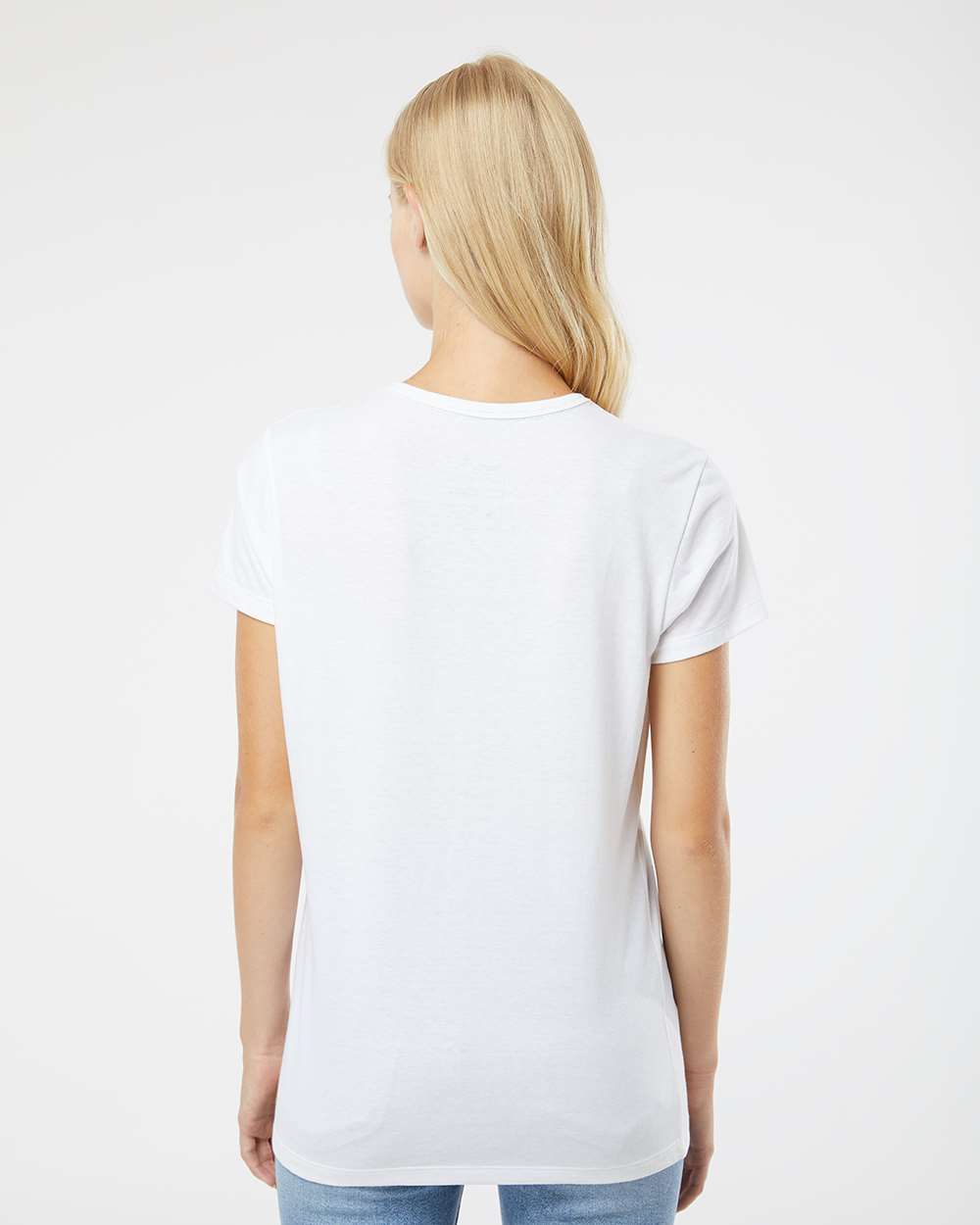 Women's RecycledSoft™ T-Shirt - OnModelBack - B10362133 - White