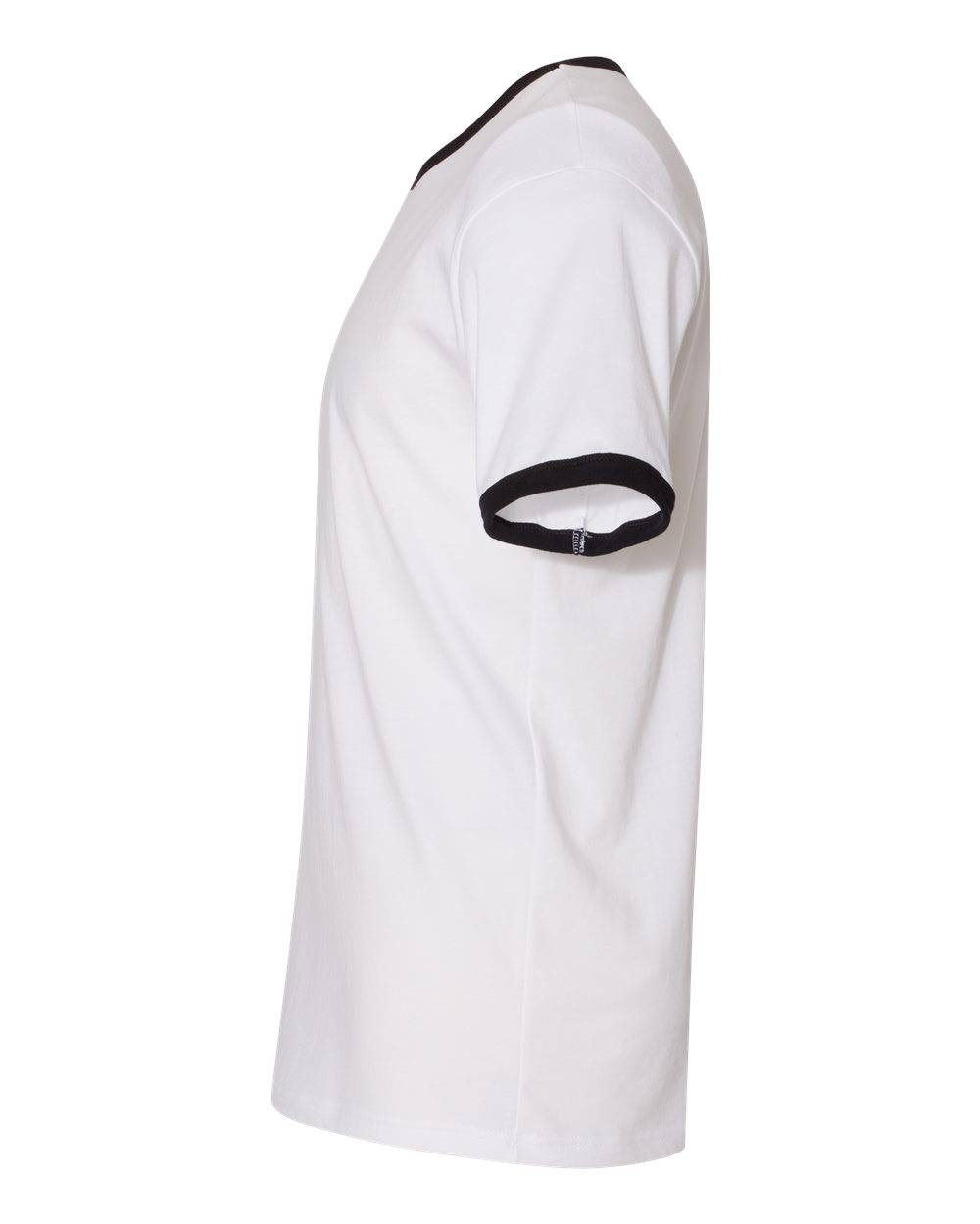 Unisex Cotton Ringer T-Shirt - DirectSide - B20118012 - White/ Black