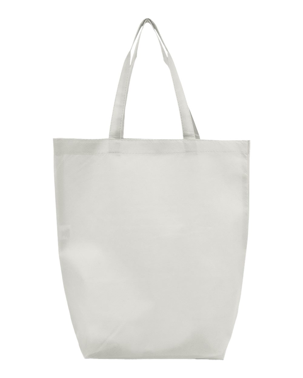 Non-Woven Gusset Bottom Tote - Back - B26195000 - White
