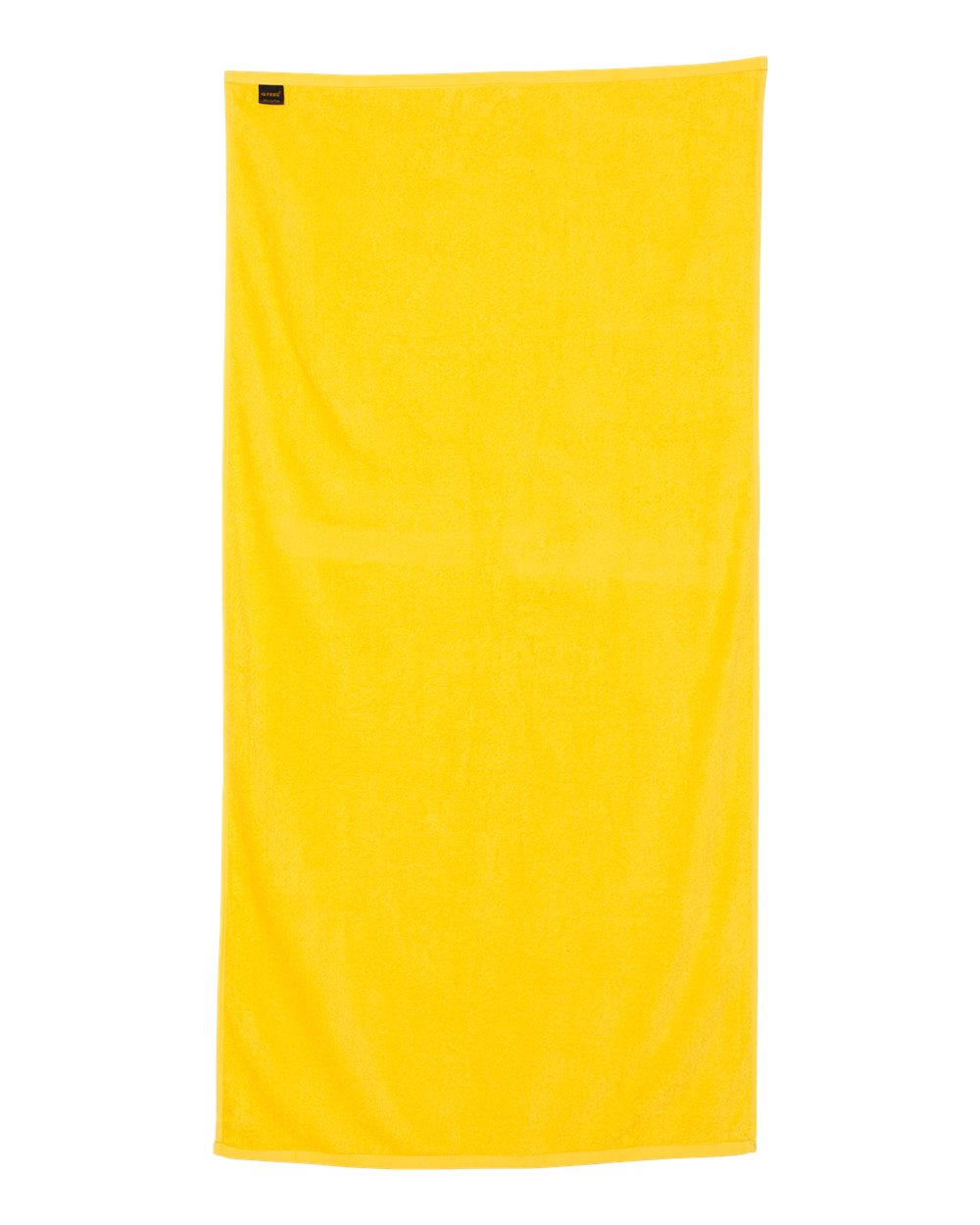 Velour Beach Towel - Back - B06095410 - Yellow
