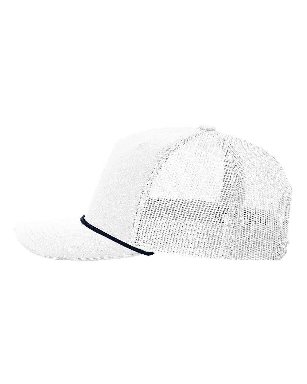 Five-Panel Trucker with Rope Cap - DirectSide - B26895130 - White/ Navy