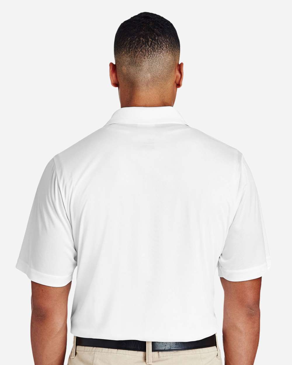 Men's Zone Performance Polo - OnModelBack - B365D9002 - White