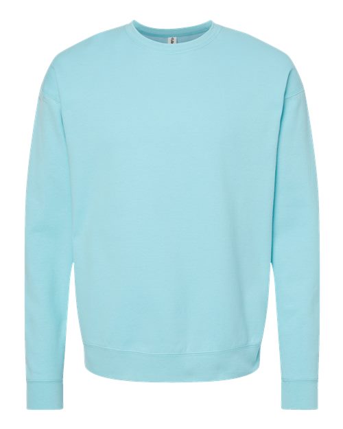 Unisex Fleece Crewneck Sweatshirt - Front - B10459129 - Purist Blue