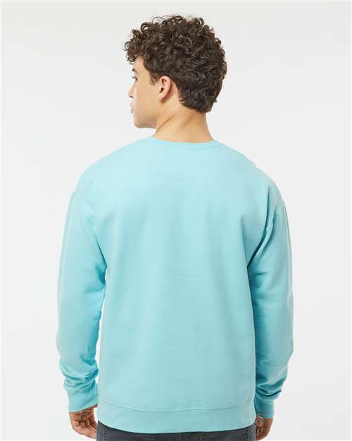 Unisex Fleece Crewneck Sweatshirt - OnModelBack - B10459129 - Purist Blue