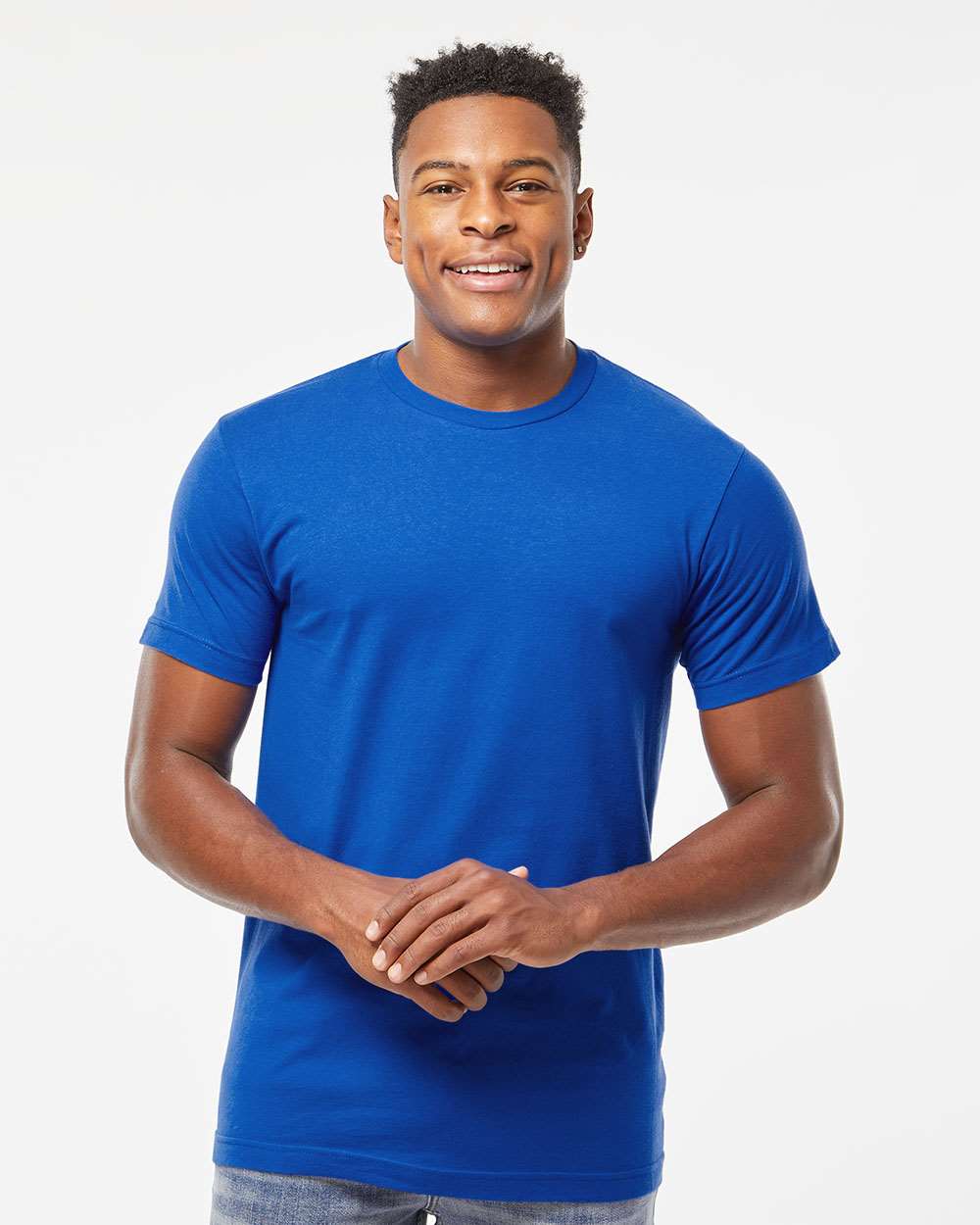 Fine Jersey T-Shirt - OnModelFront - B10259342 - Royal