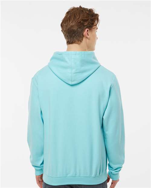 Unisex Fleece Hooded Sweatshirt - OnModelBack - B31359129 - Purist Blue