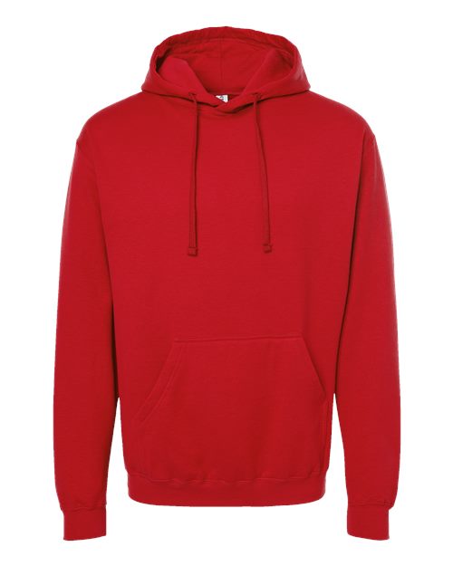 Unisex Fleece Hooded Sweatshirt - Front - B31359139 - Red