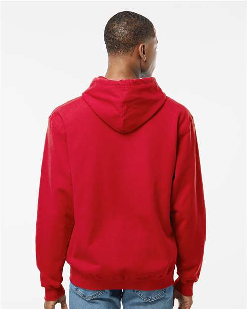 Unisex Fleece Hooded Sweatshirt - OnModelBack - B31359139 - Red
