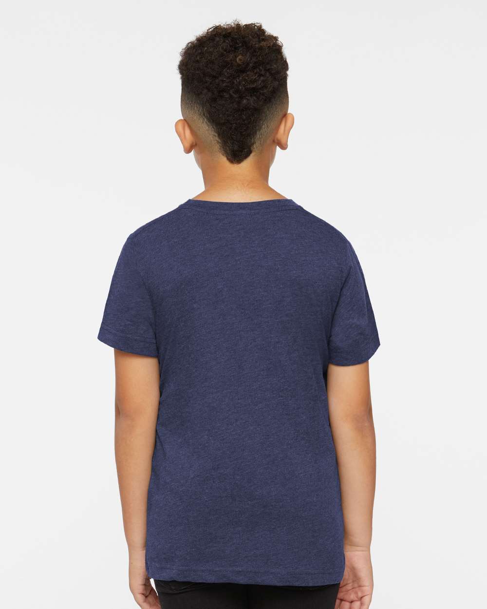 Youth Fine Jersey Tee - OnModelBack - B38038732 - Vintage True Navy