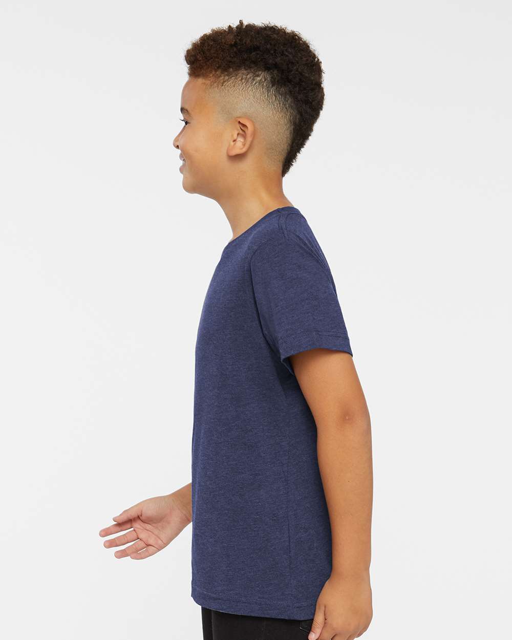 Youth Fine Jersey Tee - OnModelSide - B38038732 - Vintage True Navy