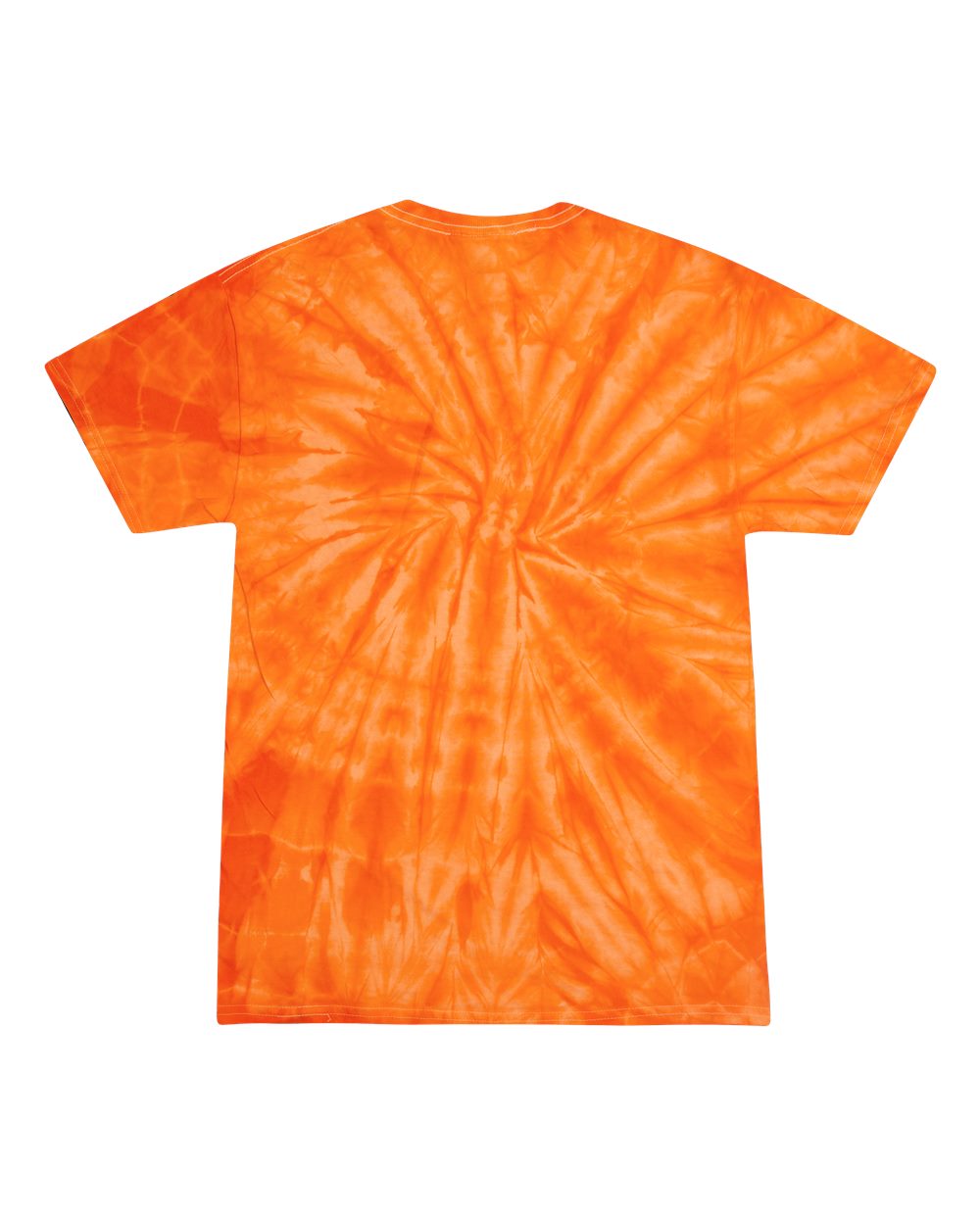 Youth Multi-Color Tie-Dyed T-Shirt - Back - B11002664 - Spider Orange