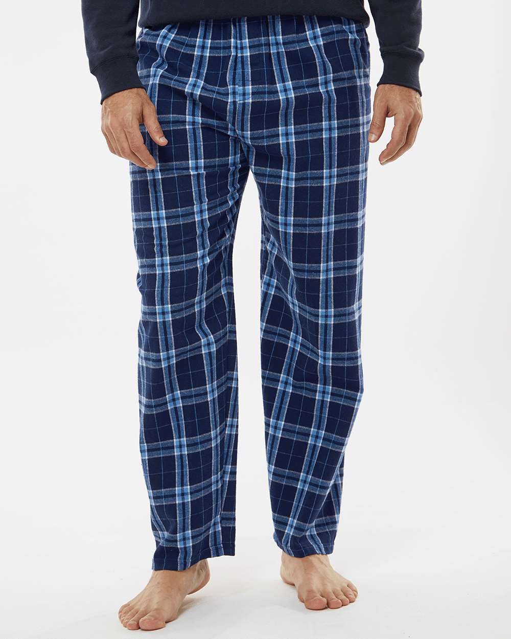 Harley Flannel Pants - OnModelFront - B13203131 - Navy/ Columbia
