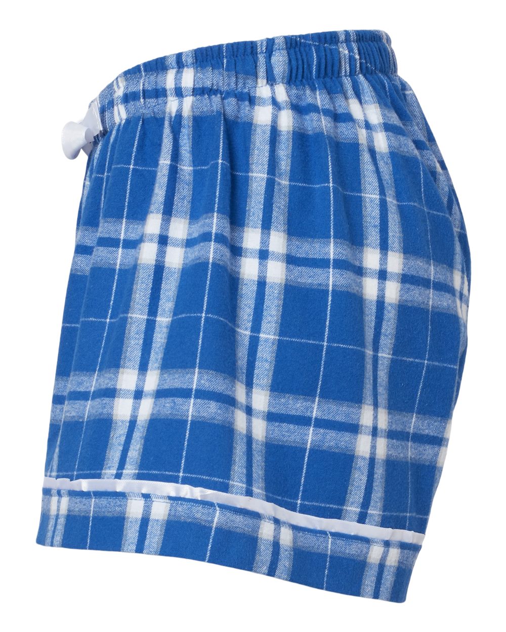 Women's Flannel Shorts - DirectSide - B14403142 - Royal/ Silver