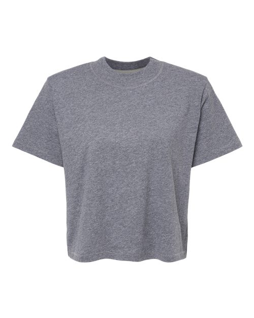 Women's Boxy Tee - Front - B06838134 - Granite Heather