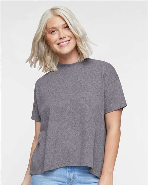 Women's Hi-Lo Tee - OnModelFront - B06938136 - Granite Heather