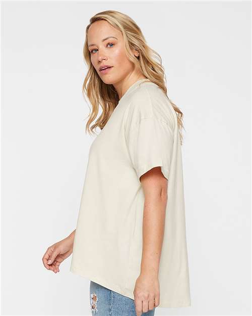 Women's Hi-Lo Tee - OnModelSide - B06938247 - Natural