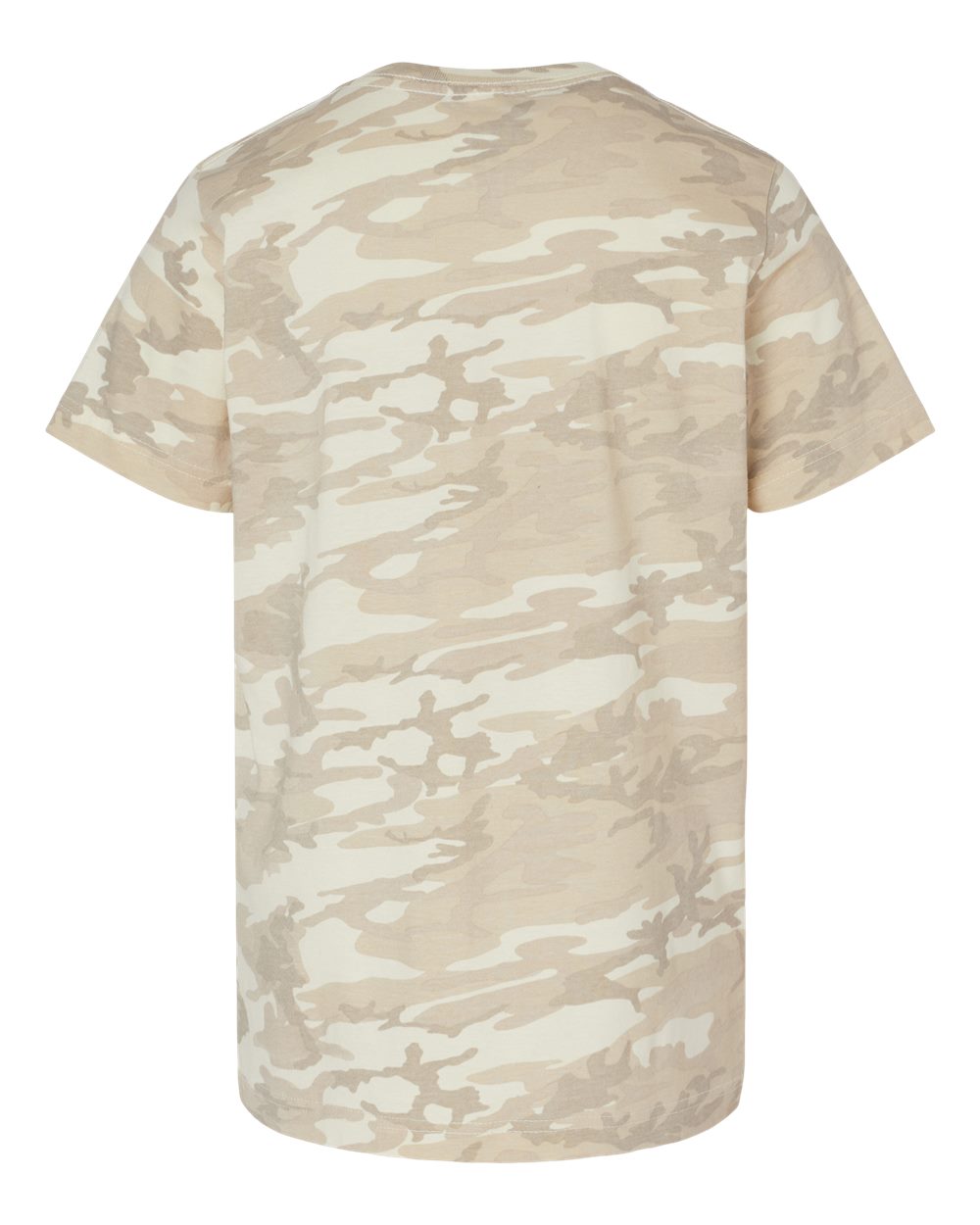 Youth Fine Jersey Tee - Back - B38038212 - Natural Camo