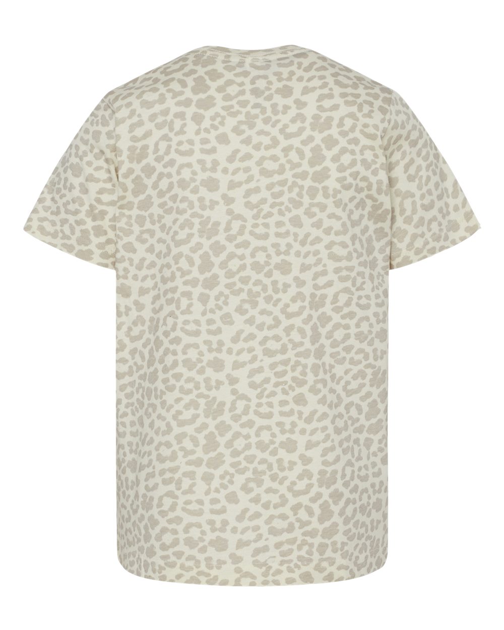 Youth Fine Jersey Tee - Back - B38038222 - Natural Leopard