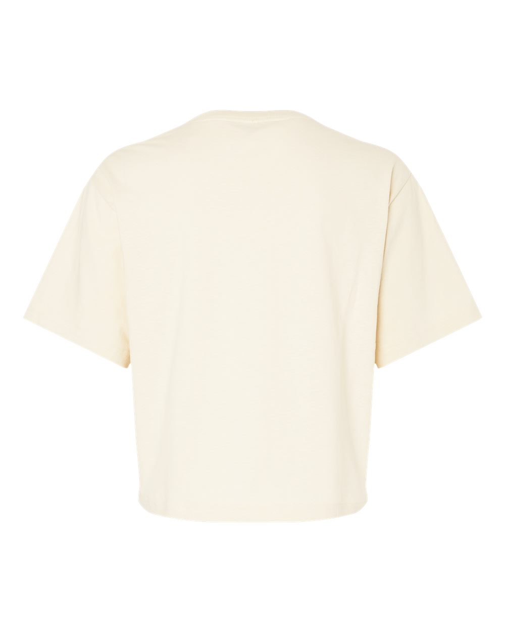 Women's Fine Jersey Boxy Tee - Back - B02427243 - Creme