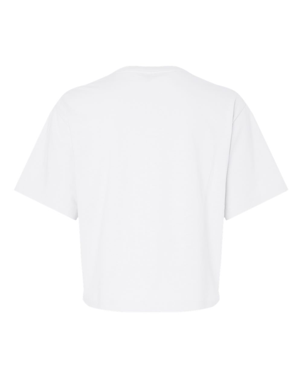 Women's Fine Jersey Boxy Tee - Back - B02427003 - White