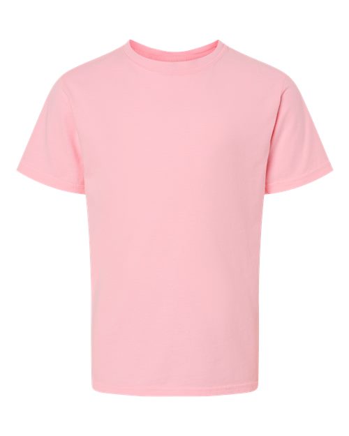 Youth Garment-Dyed T-Shirt - Front - B36900313 - Cotton Candy