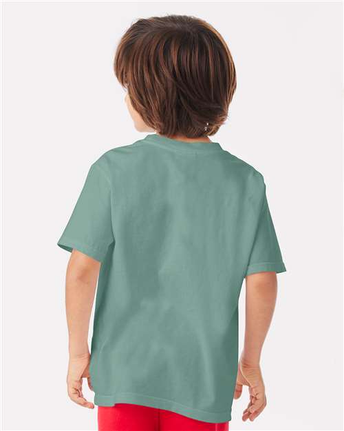 Youth Garment-Dyed T-Shirt - OnModelBack - B36900544 - Cypress Green
