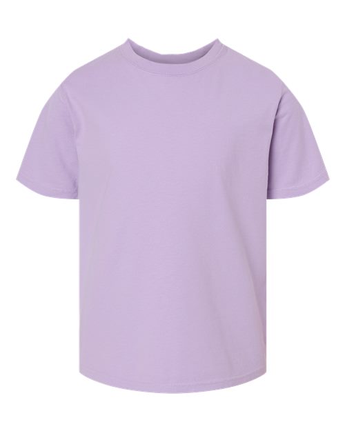 Youth Garment-Dyed T-Shirt - Front - B36900214 - Future Lavender